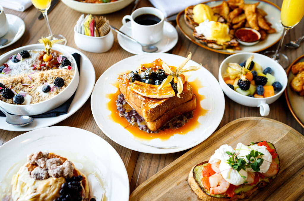 Breakfast options at Fathom