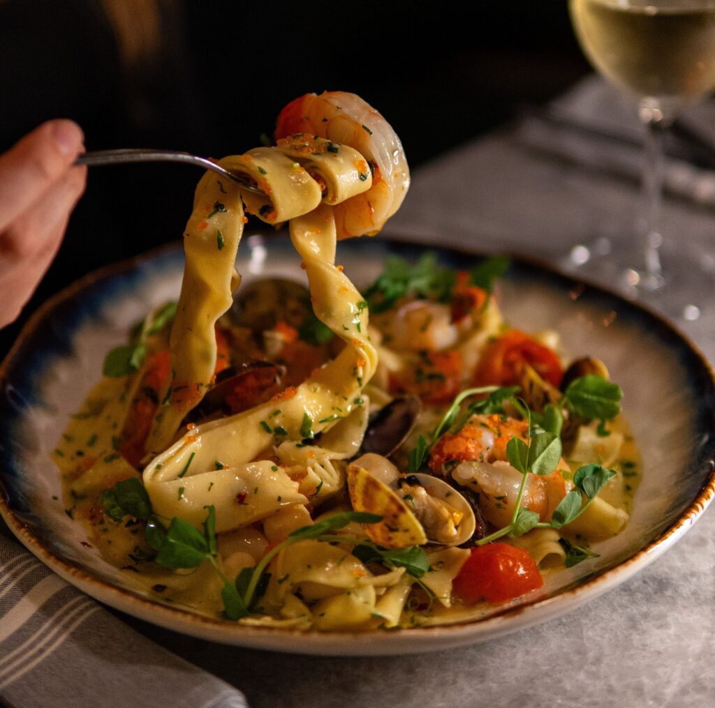 Seafood pasta at Fathom
