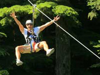 Zipline in Whistler