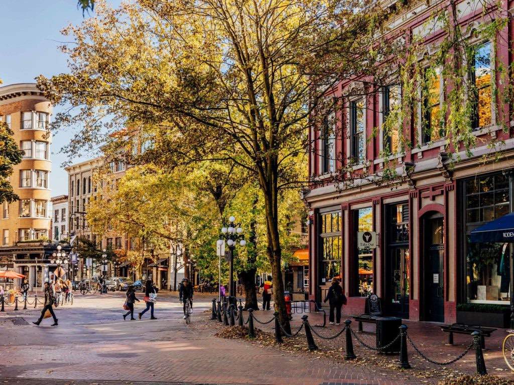 Stroll through Vancovuer's historic Gastown.