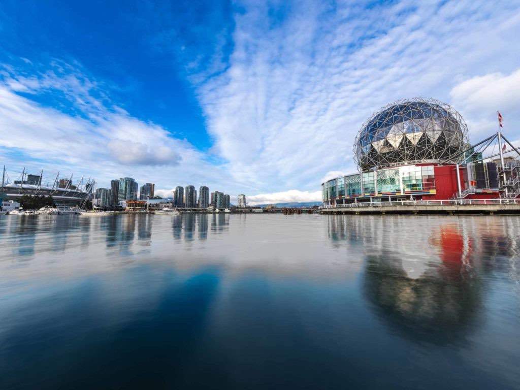 Enjoy views of False Creek from the popular Science World.