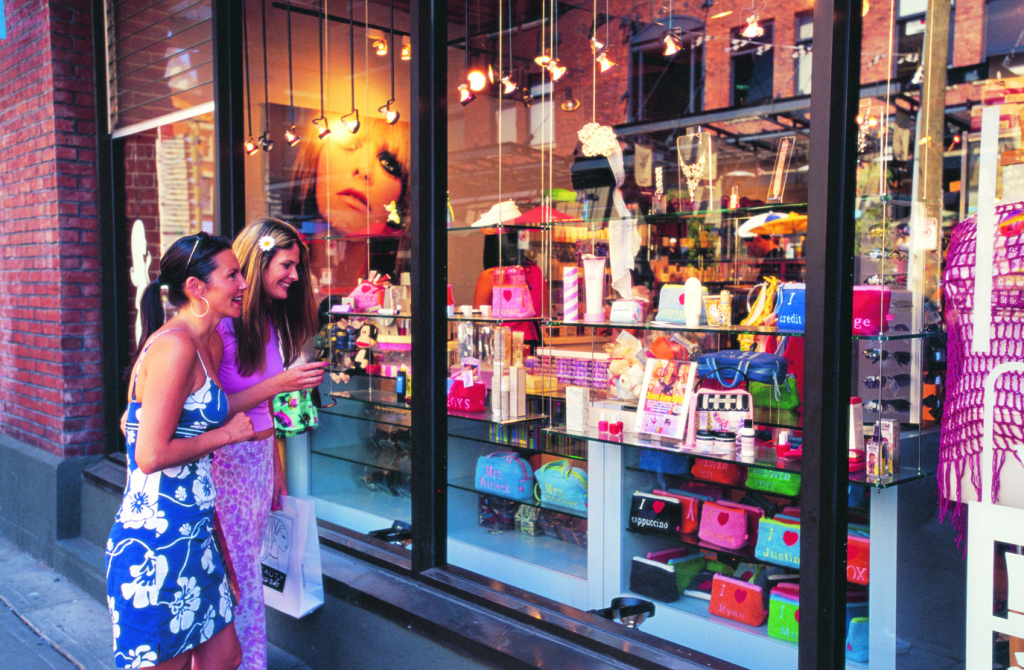 Yaletown's unique boutiques provide an endless supply of trinkets and gifts. Credit: Tourism Vancouver / John Sinal