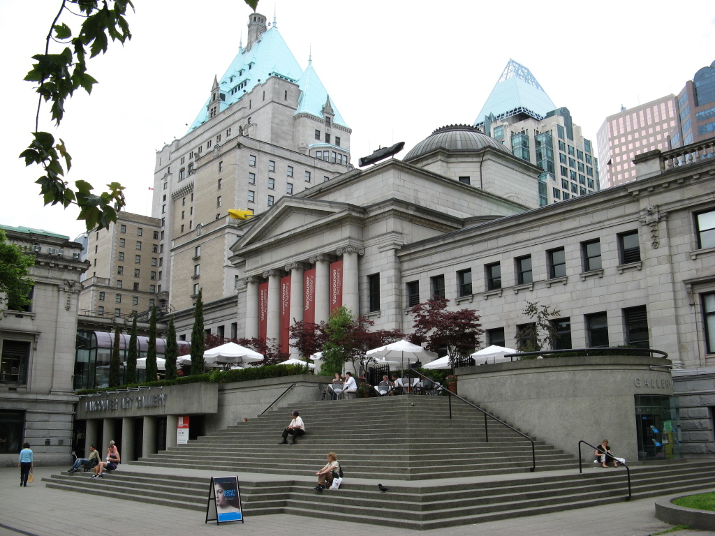 The popular Vancouver Art Gallery brims with paintings, sculptures, photographs and videos by regional, national and international artists. Photo: Creative Commons Licensed by Thomas Steinberger