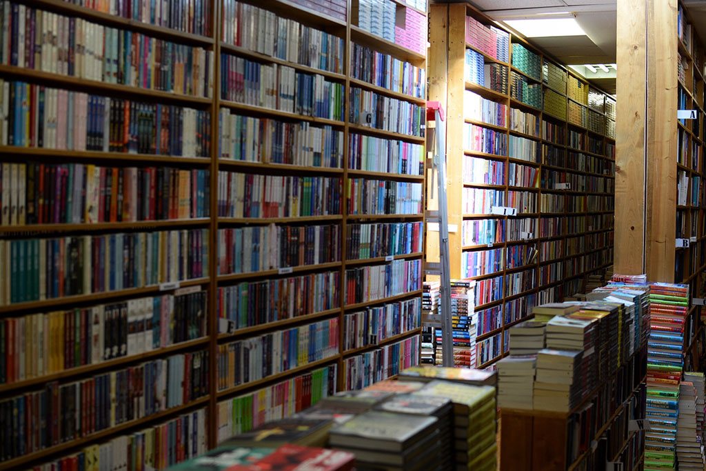 Peruse a selection of good reads at the popular Russell Books. Credit: Scott Meis.