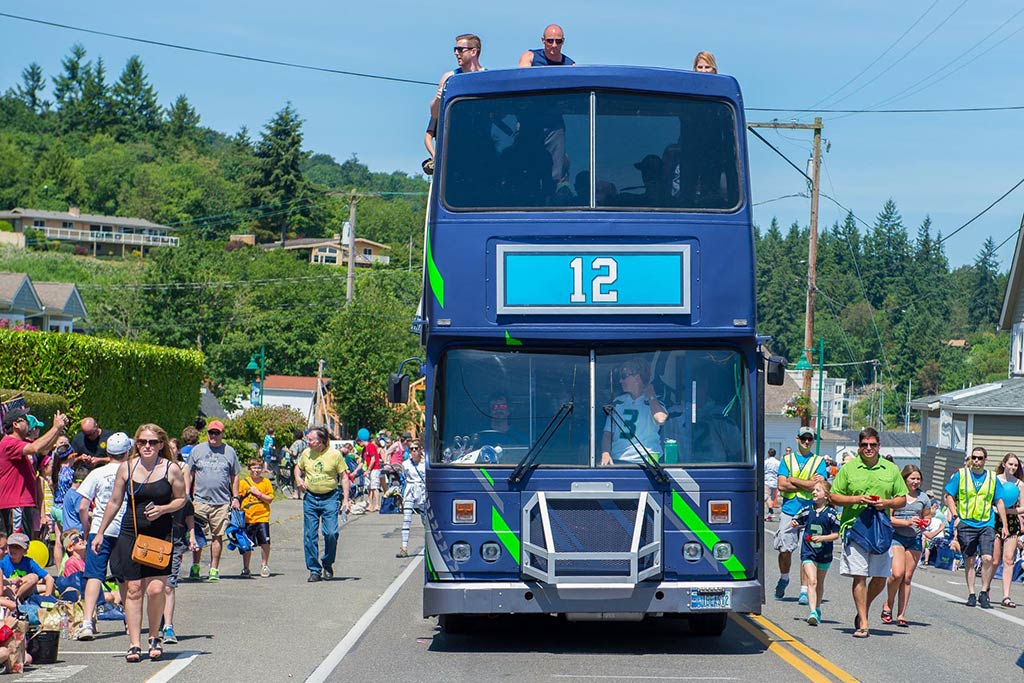 The Beast Bus! Catch it at the Hawk Alley Tailgate every game day. Credit: Beast Bus Facebook page
