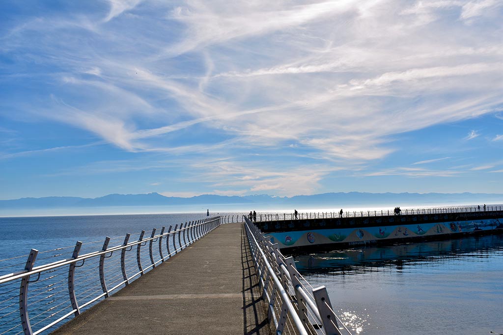 Venture out on the breakwater for breathtaking vistas of the Harbor’s calm waters. Credit: Brenna Ciummo