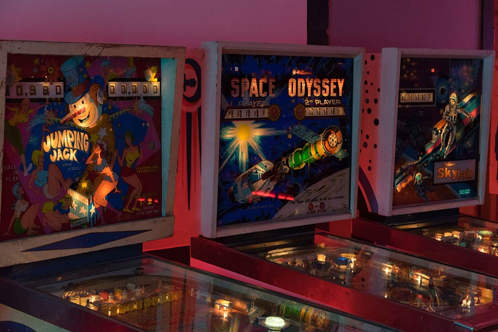 Relieve your childhood as you play on more than 60 pinball machines. Credit: Nick Bentley