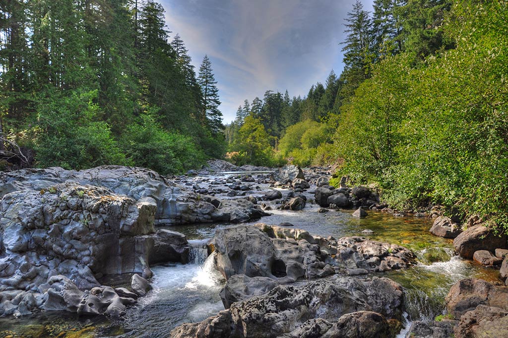 Quiet and peaceful. Sooke's Potholes are the ideal spot for a reflective soak. Credit: Kyle Pearce