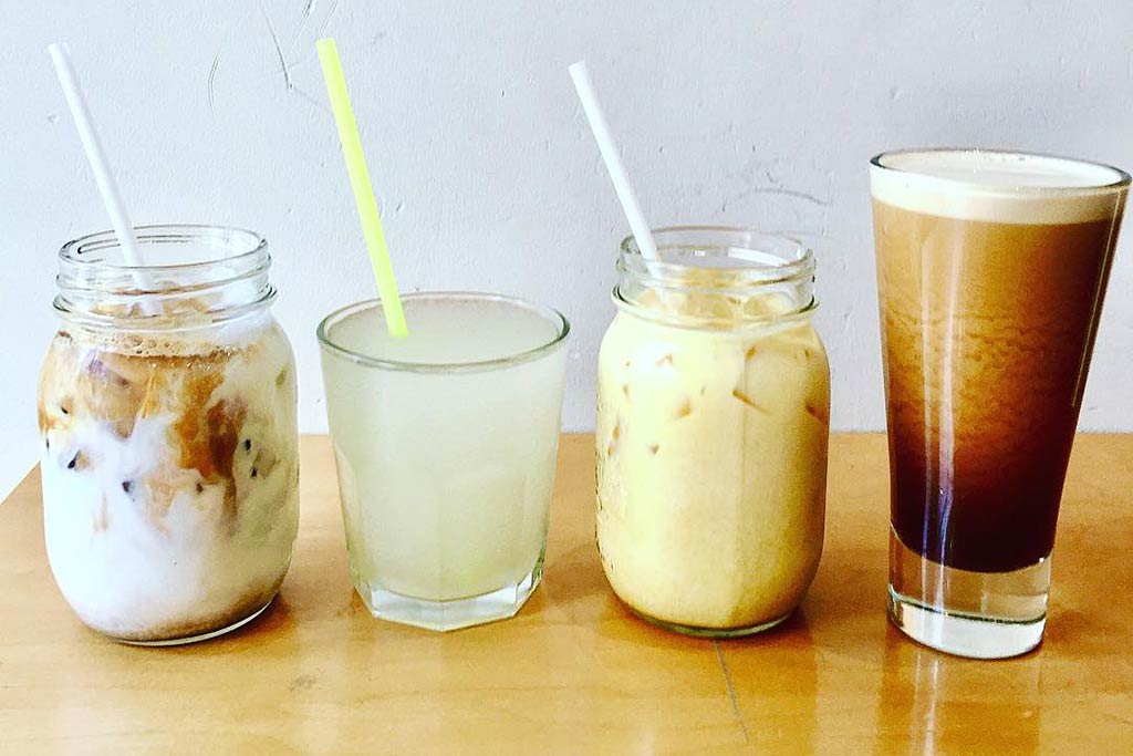 Wake up your taste buds with a lineup of amazing drinks. Credit: @heyhappycoffee