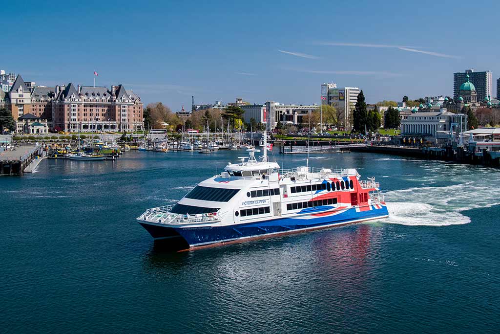Skip the airport lines and driving by hopping aboard the Victoria Clipper ferry for a quick and easy cruise to Victoria.