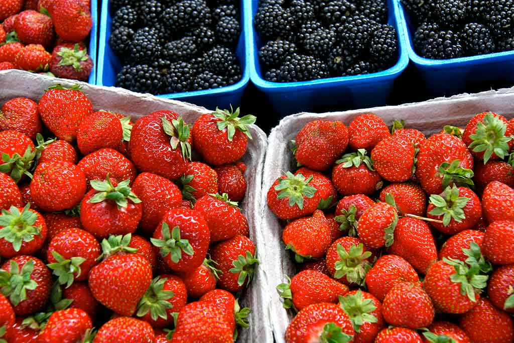 Feast on a variety of market-fresh berries. Credit: Destination Greater Victoria