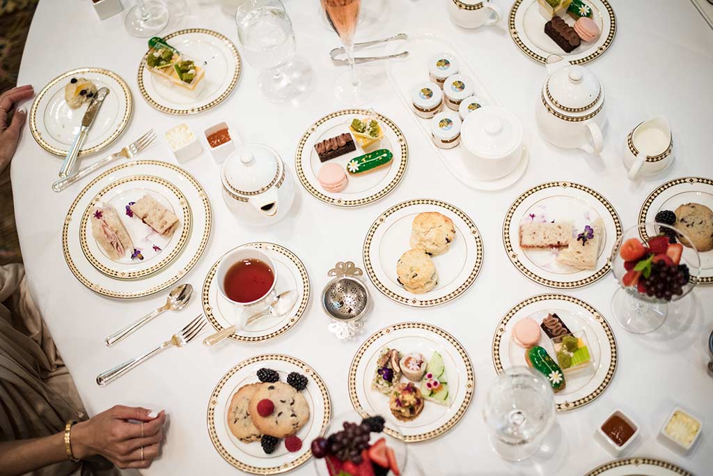 Feast on a lineup of delicious treats such as red velvet cake pops, almond marzipan cake and peppermint white chocolate bark. Credit: The Fairmont Olympic Hotel
