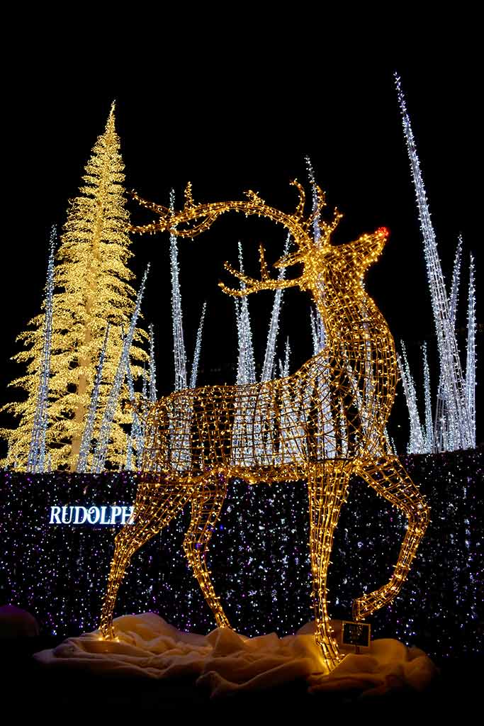 Find Rudolf tucked among Enchant's hedges. Credit: Brenna Ciummo