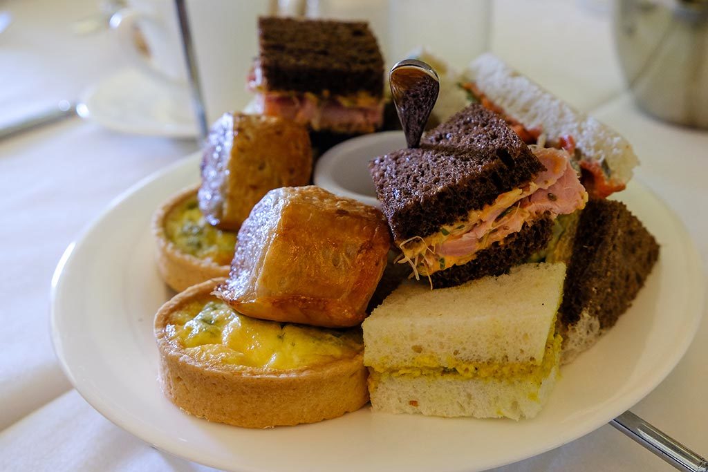A lineup of locally-sourced finger sandwiches will leave you dreaming of more. Credit: Melissa Sitrin