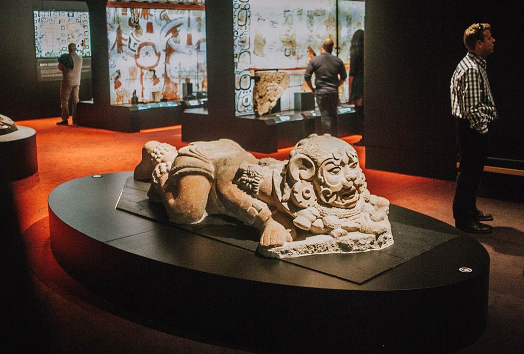 Get up close and personal with a 3D-printed replica of this massive, 10-foot long statue. Credit: The Royal BC Museum