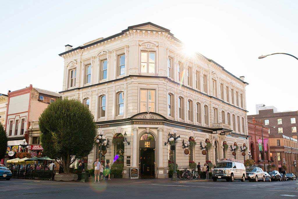 Situated right in the heart of downtown, The Bard & Banker has been our go to pub for many years. Credit: Destination Greater Victoria