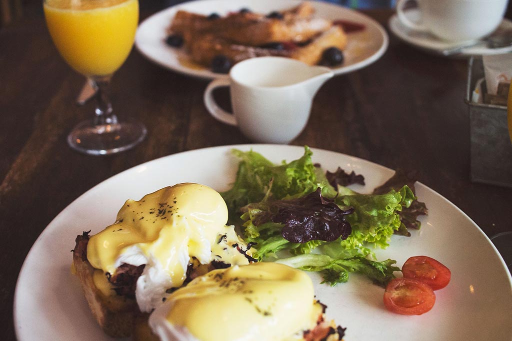 Fuel up for a day of exploring with a hearty breakfast at Nautical Nellies. Credit: Constance Chen