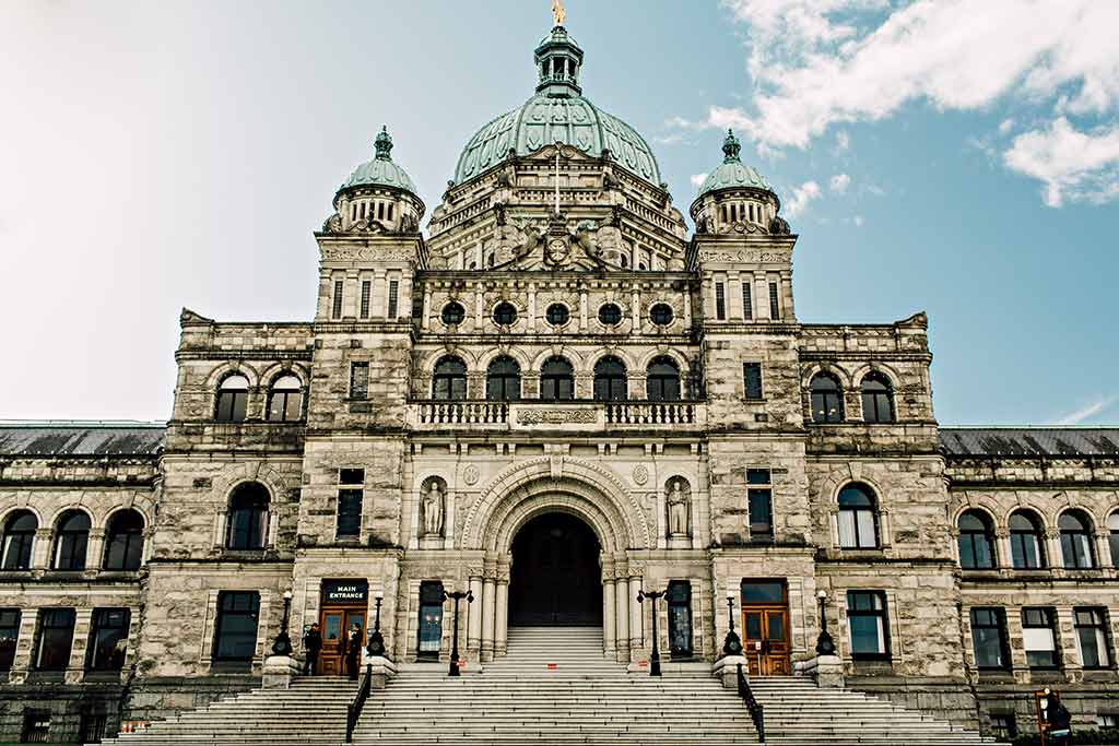 Victoria Parliament Buildings. Credit: Destination Greater Victoria