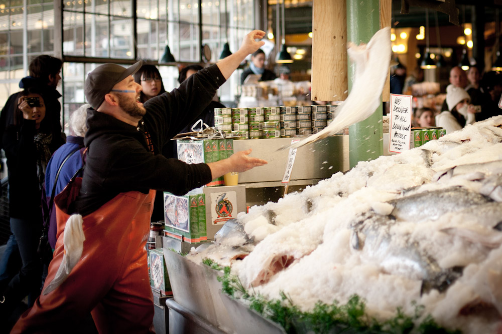 Get a taste of delicious bites and iconic traditions at Pike Place Market. Credit: Savor Seattle