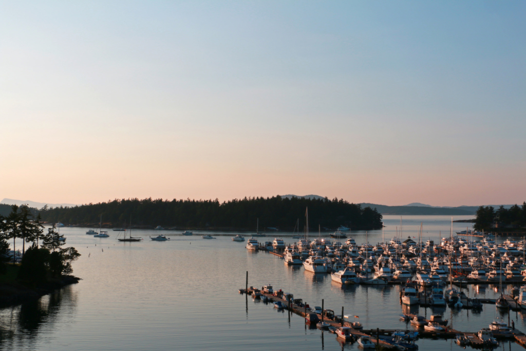 The water is often a mirror surface in Roche Harbor. Photo: Esteban Parreno