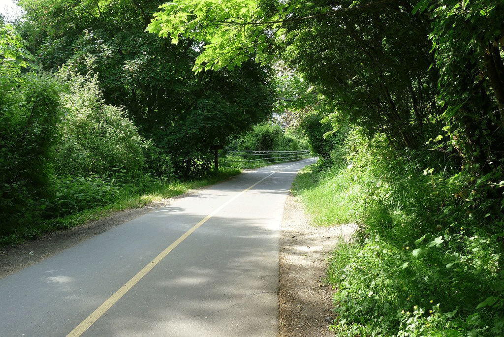 Leave the ferry, hop on your bike and travel the trail to downtown Victoria. Photo: Christina