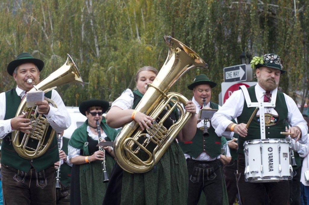 The bands are as big and brassy as they come. Photo: Leavenworth Oktoberfest