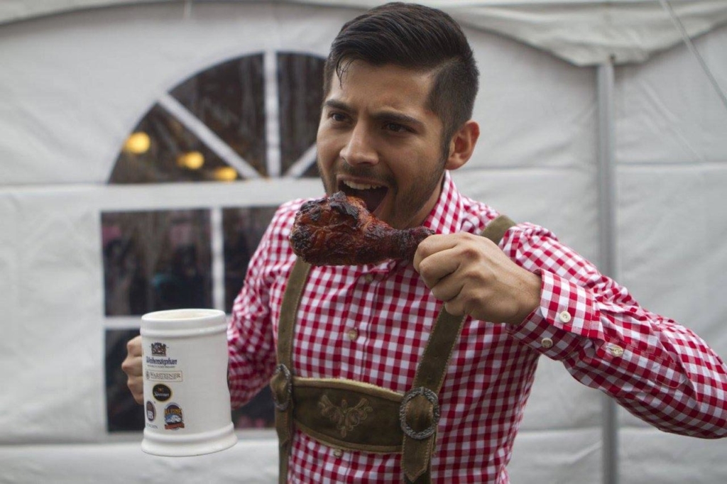 Bratwurst on a bun is a festival staple, but a turkey leg is hard to pass up. Photo: Leavenworth Oktoberfest