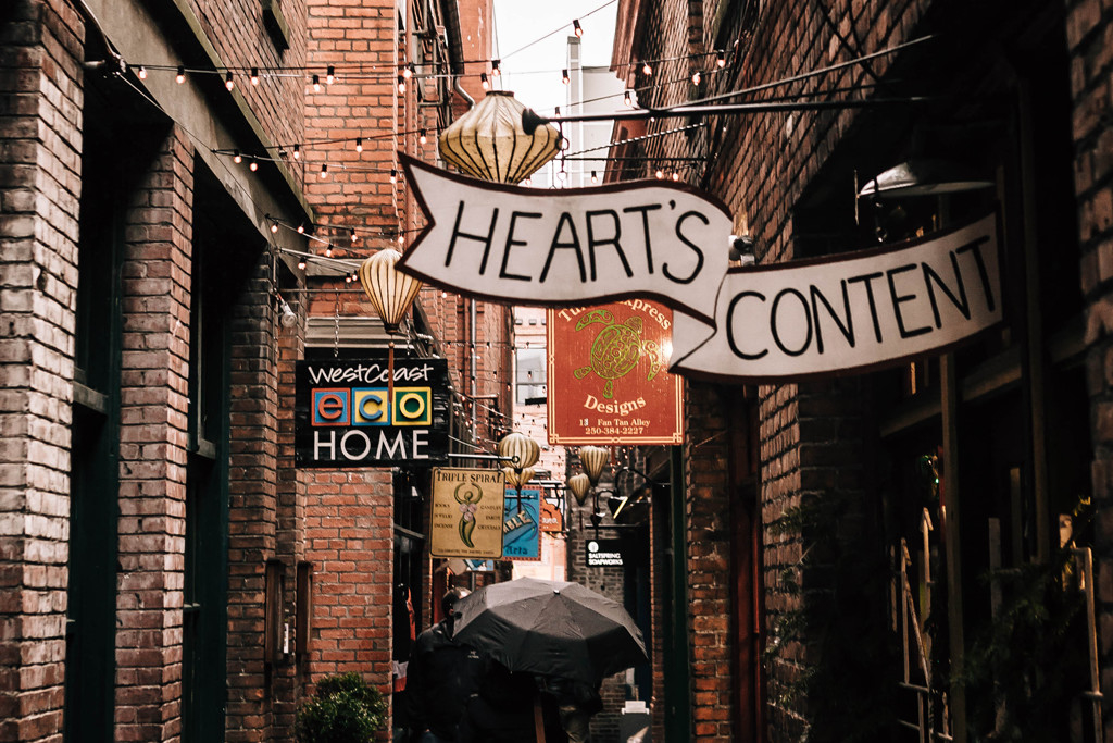 You’d be remiss to visit Victoria without taking a walk through Fan Tan Alley in Victoria's Chinatown and popping into some of the shops and restaurants lining the walls. Photo: Danny Owens