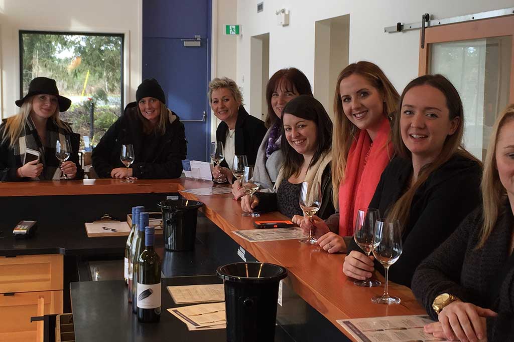 The large, open Blue Grouse tasting room is the perfect locale to indulge in sensations sips. Photo: Colleen Barrow