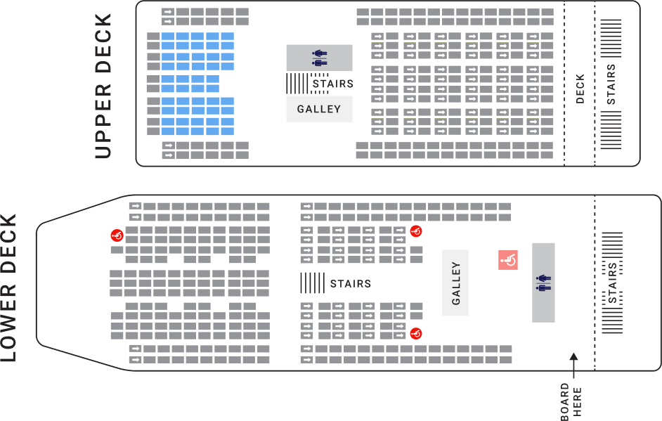 Comfort Standard seating chart