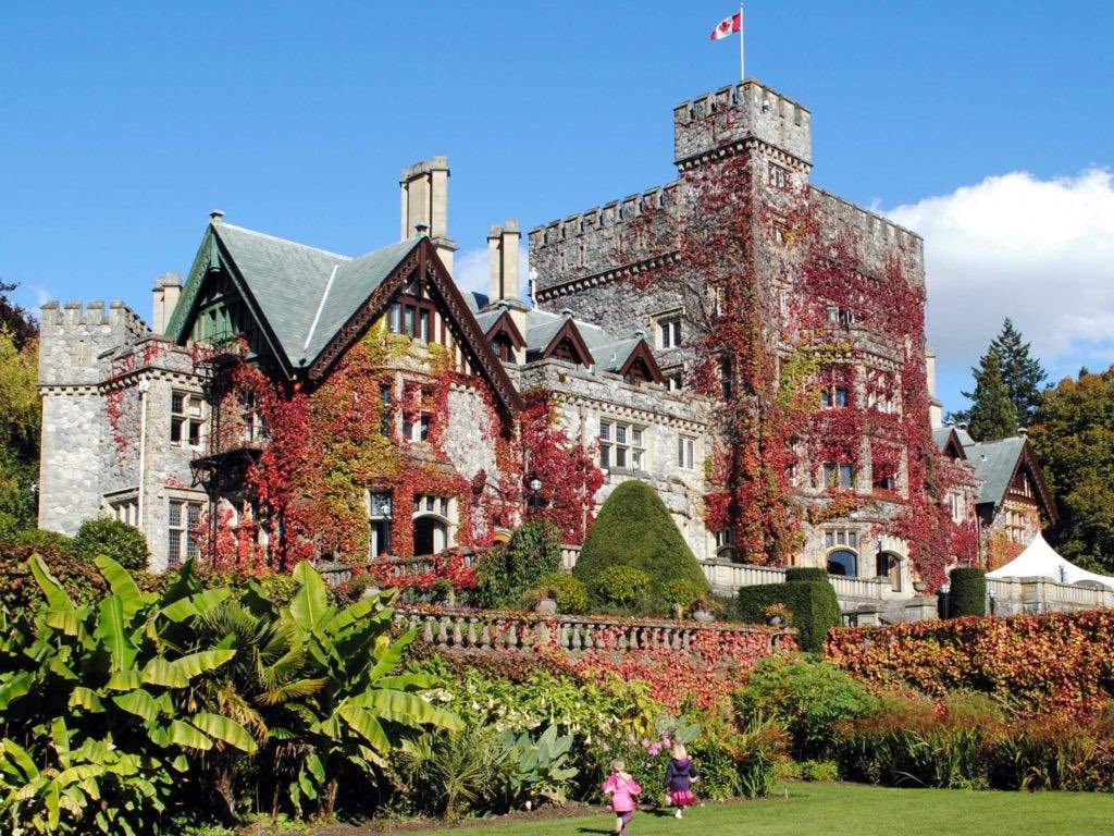 Victoria's historic, ivy covered Hatley Castle. 
