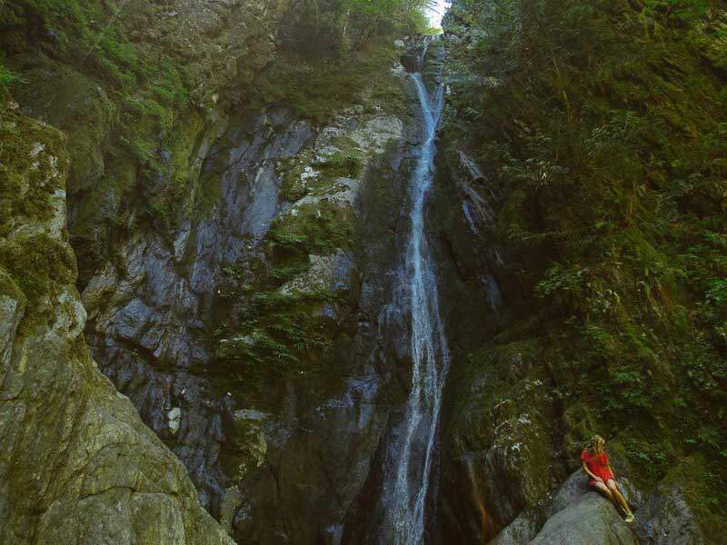 Vancouver Island's stunning and impressive Niagra Falls.
