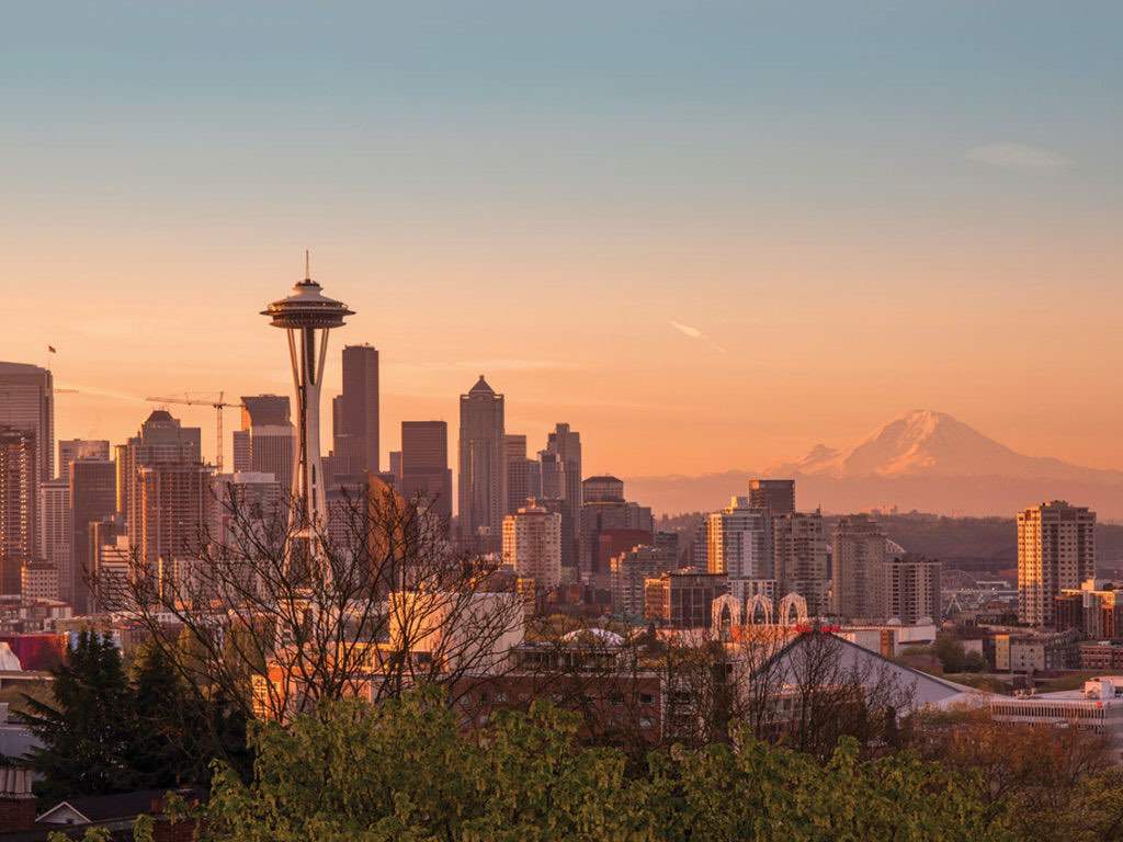 Queen Anne's Kerry Park offers a great view of downtown Seattle.