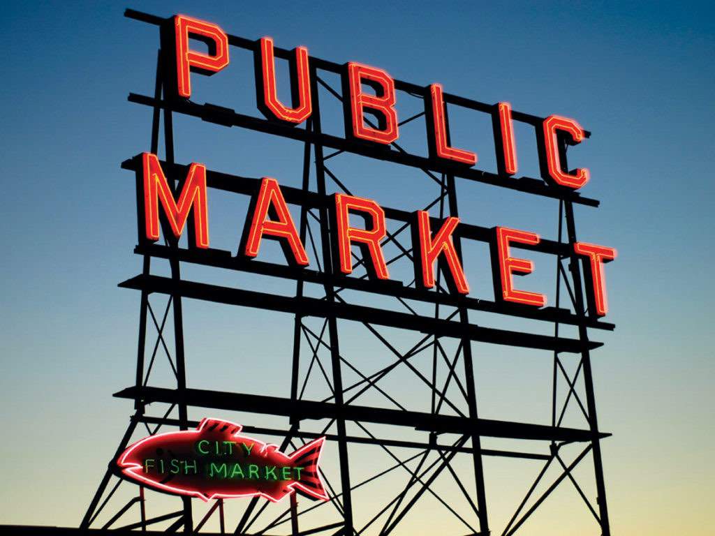 Pick up some of the freshest produce around at the iconic Pike Place Market.