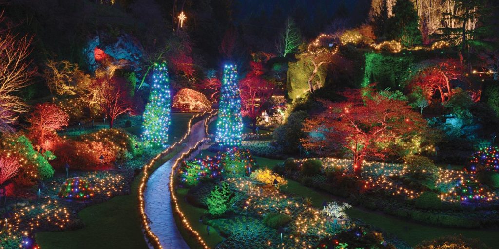 Butchart Gardens Christmas Lights Package FRS Clipper