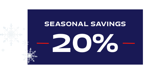 Seasonal Savings - 20% off