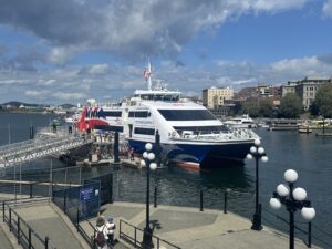 Photo of Clipper V at Steamship terminal