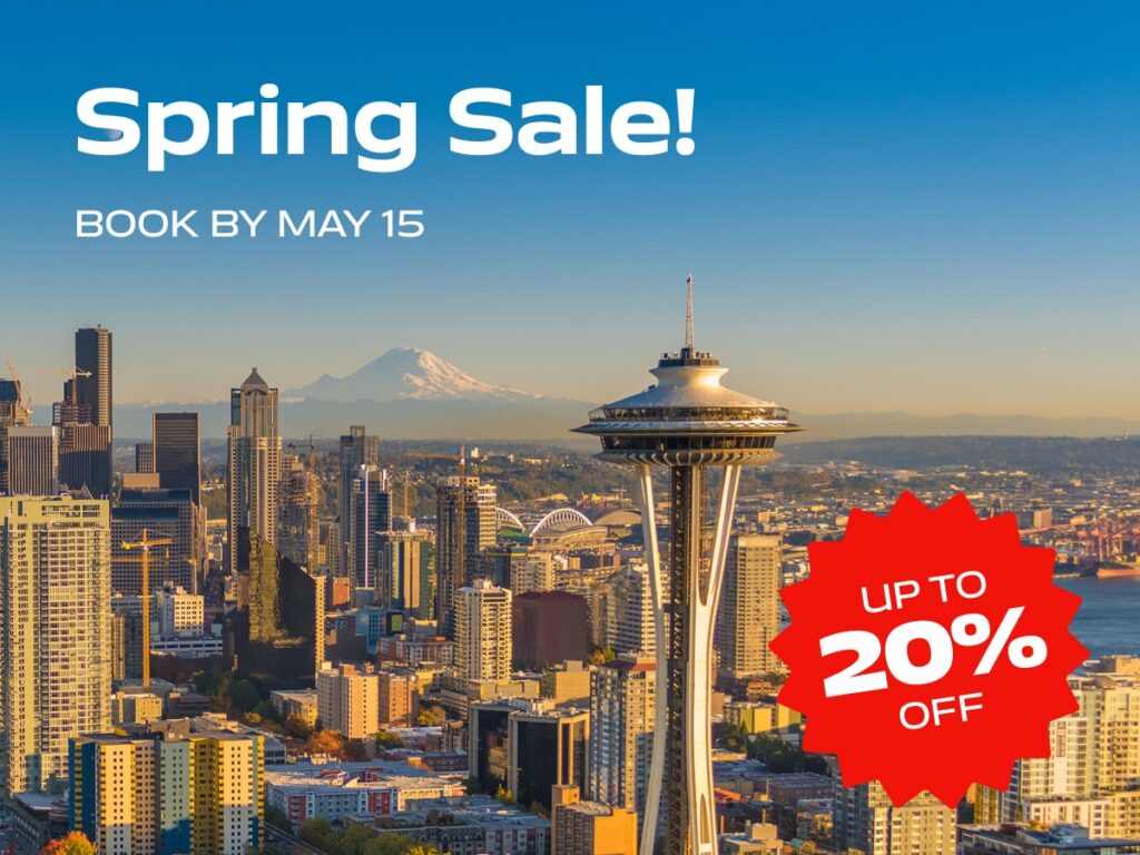 Victoria to Seattle Spring Sale!