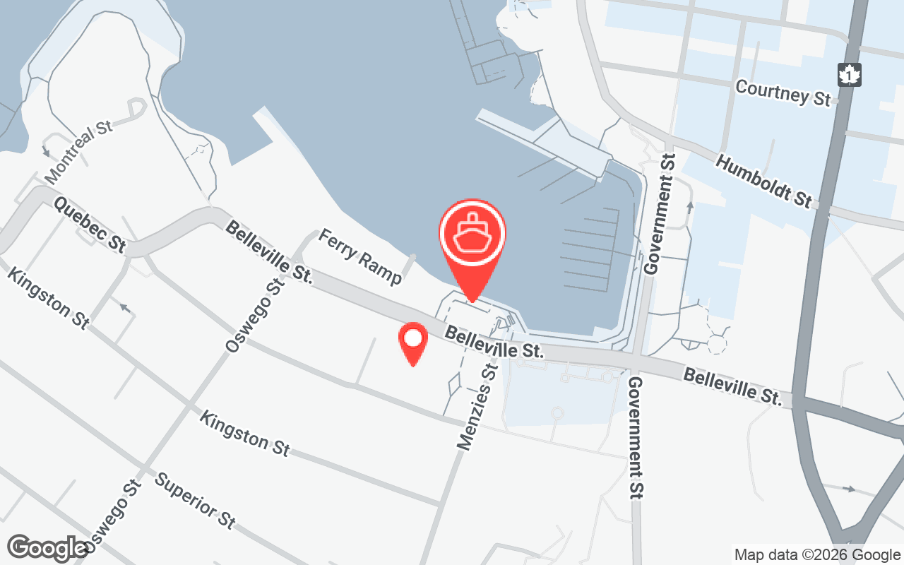 Victoria Ferry Steamship Terminal Map